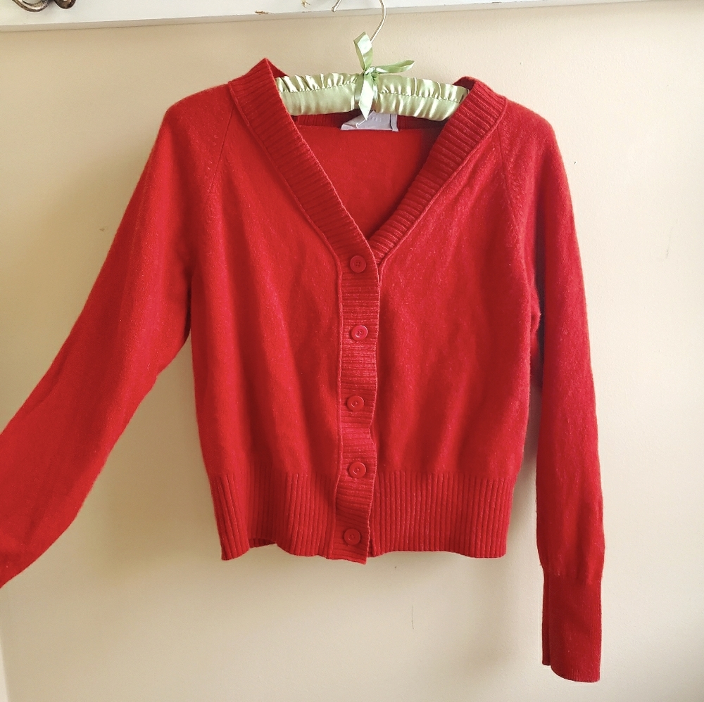 NWOT Everlane Re-cashmere Varsity Cardigan